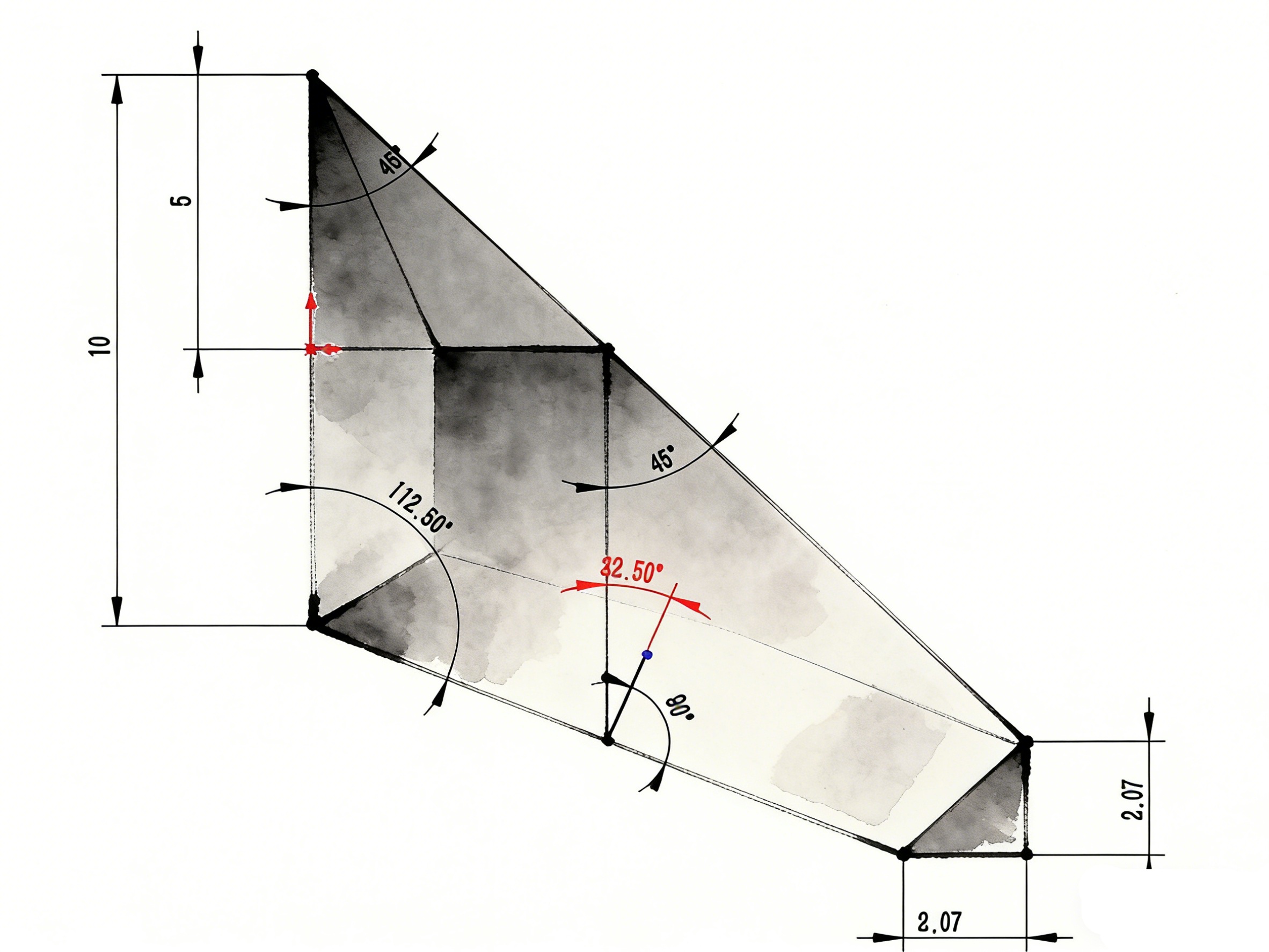 How is a semi-pentagonal prism processed and manufactured?