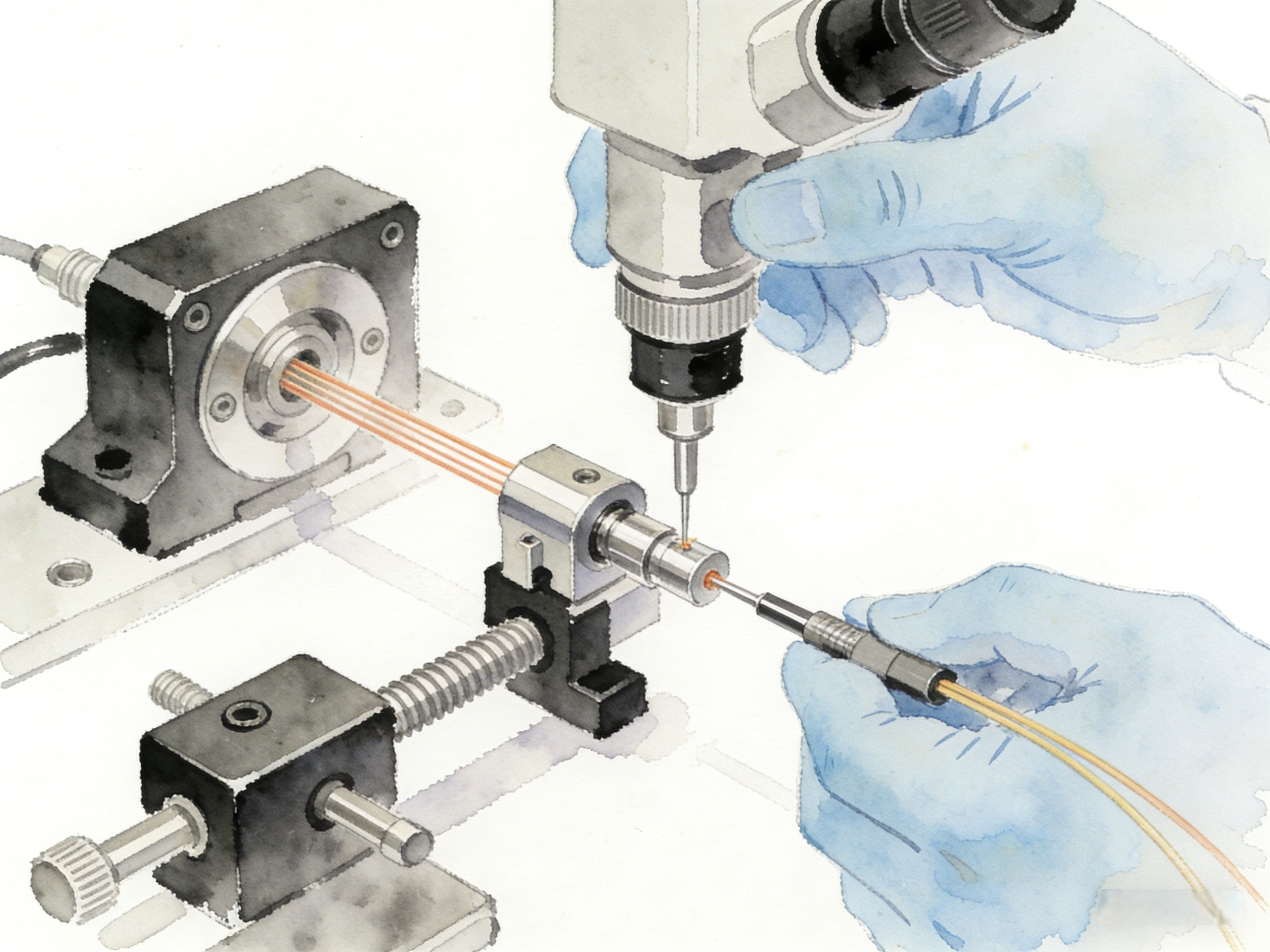 The cycle time of each processing step for the Polarization-Maintaining Fiber Collimator