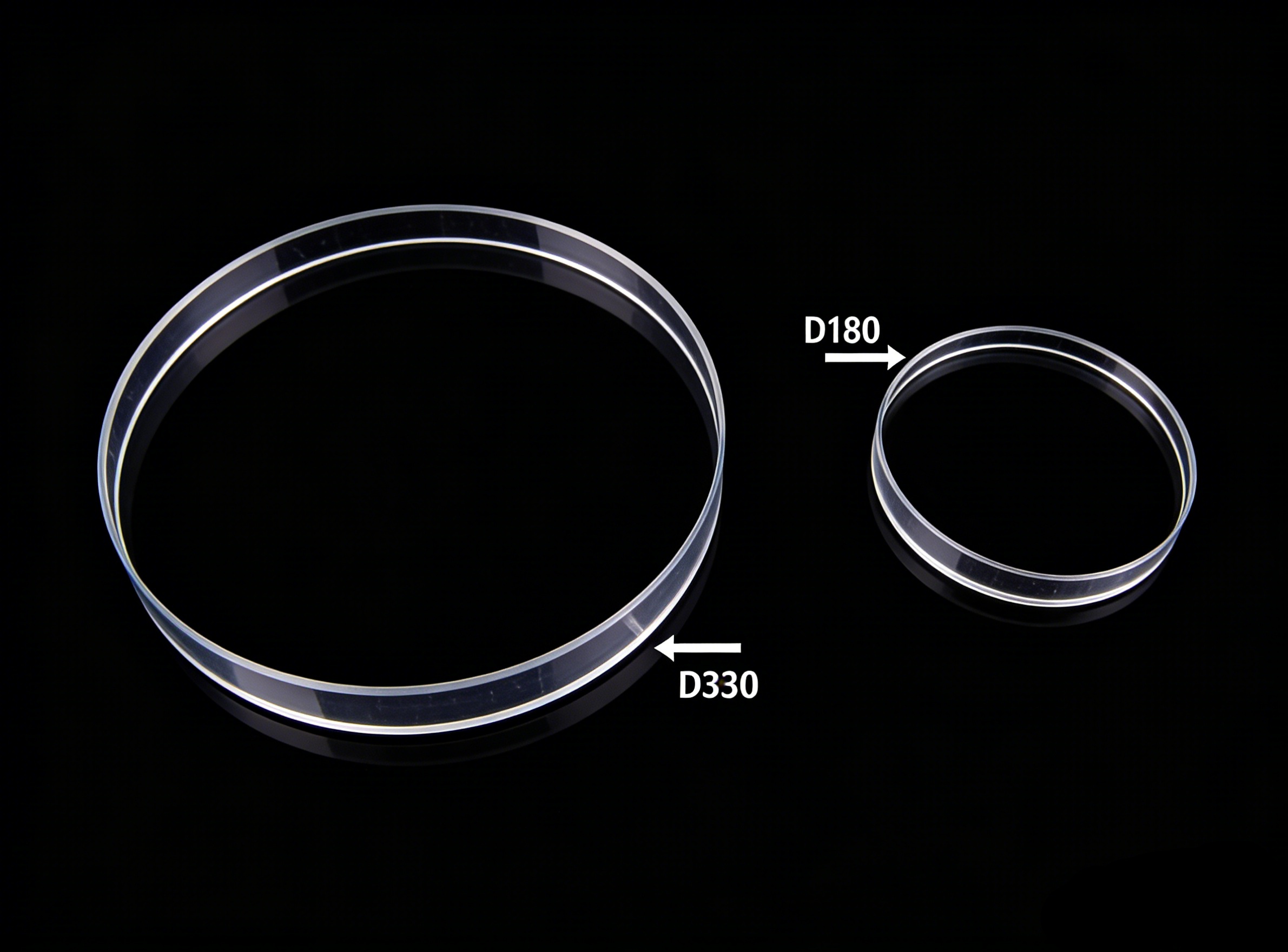 Large-aperture ultra-smooth window