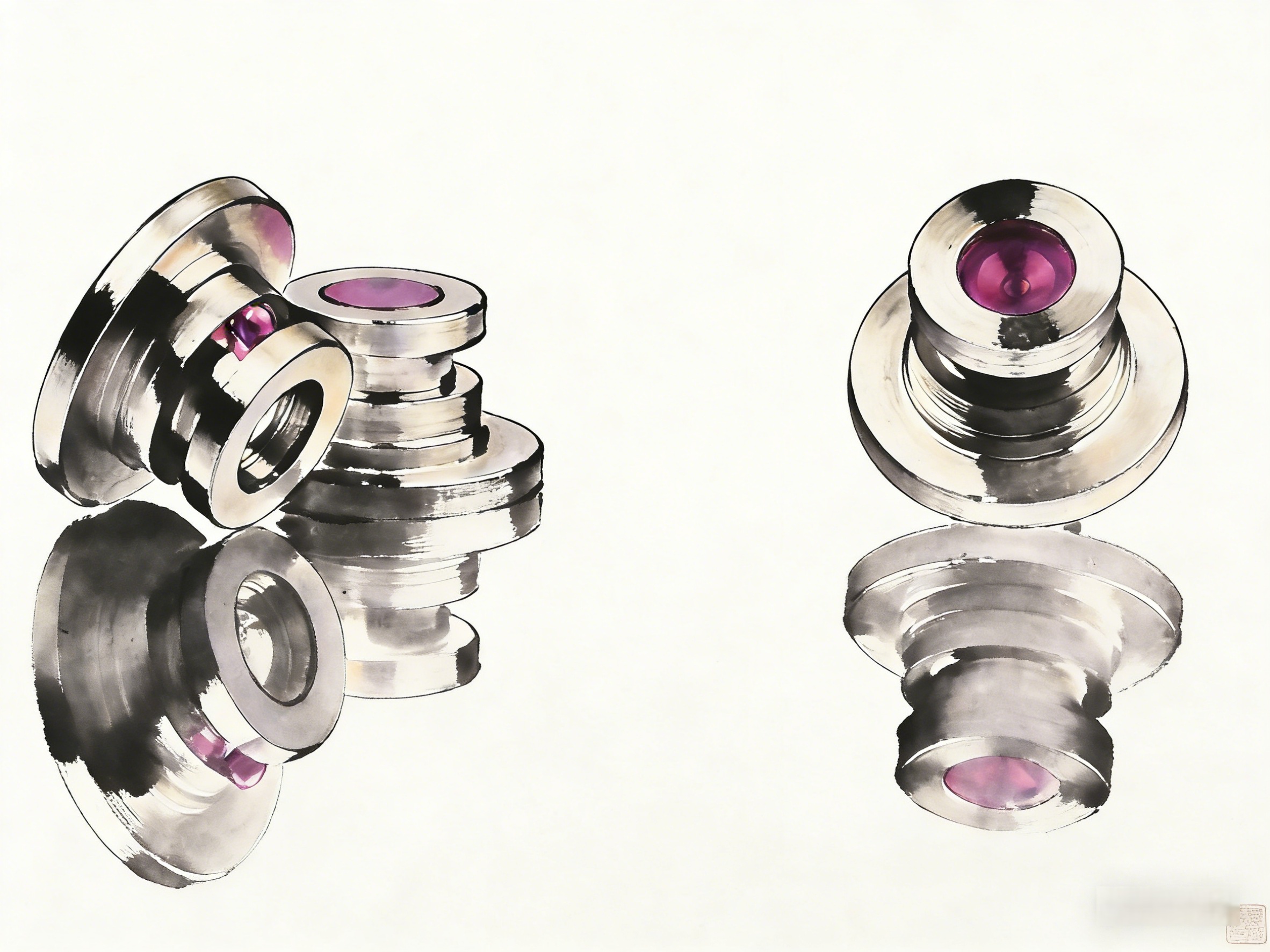 The process of manufacturing and processing sapphire prisms.